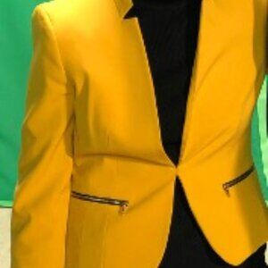 Bright Gold Blazer fully lined, size 6